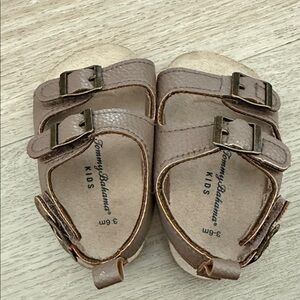 Tommy Bahama Kids Tan Buckle Sandals